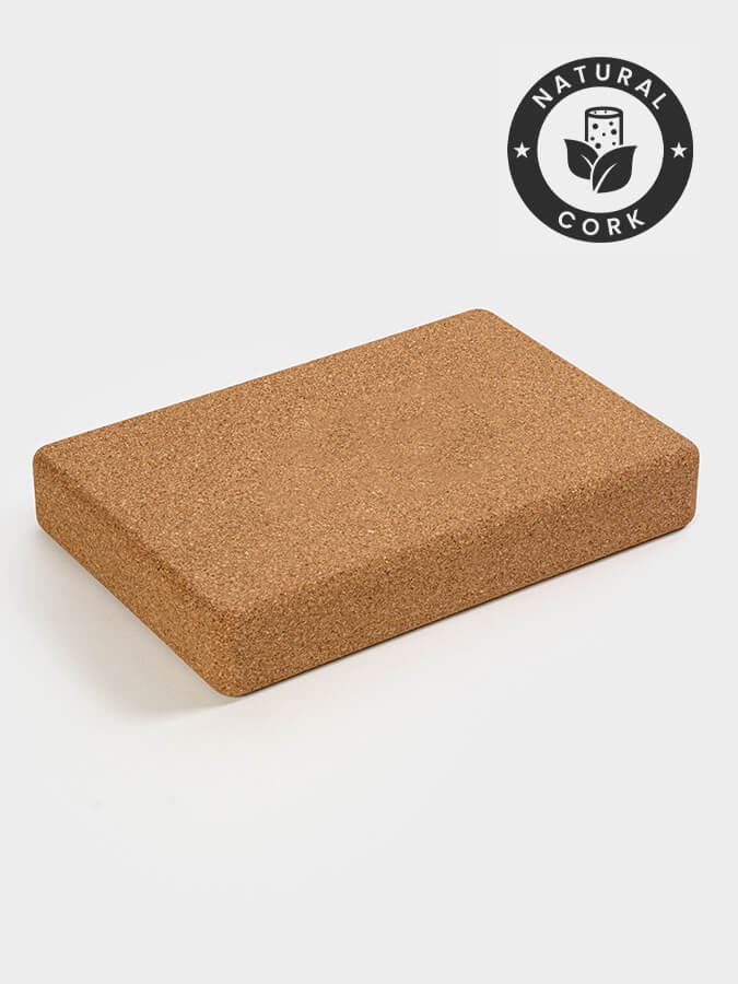 Yoga Studio Yoga Prop Yoga Studio The Comfortable Cork Flat Yoga Block (Unbranded)