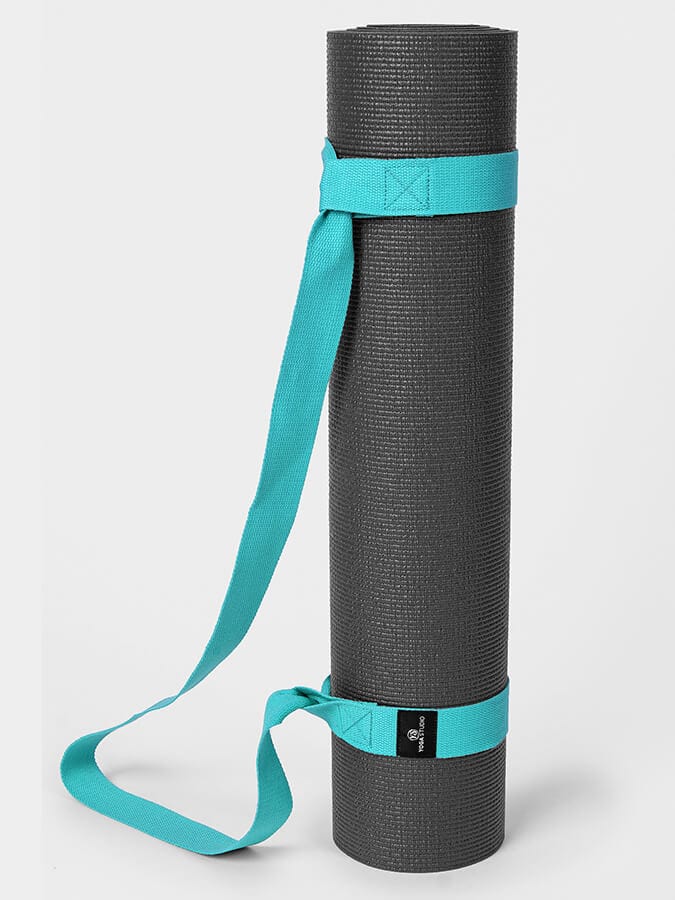 Yoga Studio Yoga Mat Strap Turquoise Yoga Studio Organic Cotton Yoga Mat Strap Carrier