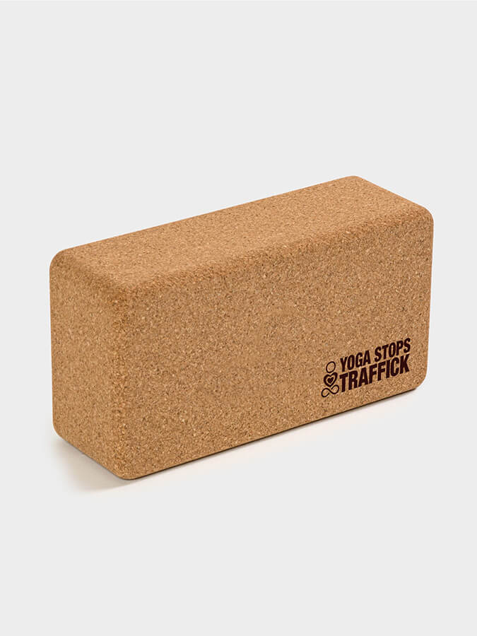 Yoga Stops Traffick Yoga Stops Traffick Standard Size Cork Yoga Brick