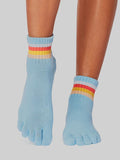 Toesox Socks S / Vibrancy ToeSox Melody Full Toe Yoga Socks