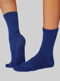 Toesox Womens Socks S / Deep Navy ToeSox Crew Full Toe Women's Yoga Socks