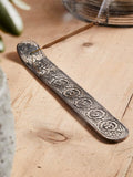 Namaste Incense Holder Namaste Metal Embossed Incense Holder - Symbols (IH62)