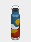 Klean Kanteen Water Bottle Mountains Klean Kanteen Vacuum Insulated 592ml Classic Bottle With Loop Cap