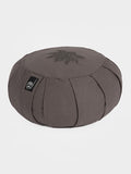 Yoga Studio Yoga Prop Stone Grey Yoga Studio Round Lotus Organic Zafu Buckwheat Cushion