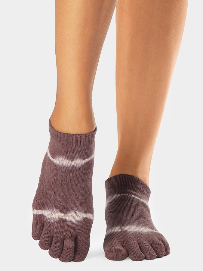 Toesox Womens Socks ToeSox Low Rise Full Toe Women's Yoga Socks