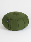 Yoga Studio Yoga Prop Green Yoga Studio Round Lotus Organic Zafu Buckwheat Cushion