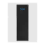 Yoga Studio 6mm Black Yoga Mat With Custom Logo Design