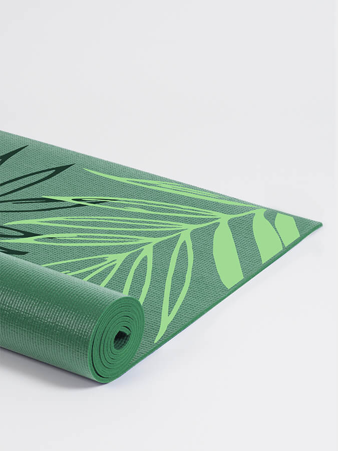 Yoga Studio Designed Yoga Mats 6mm - Sage Green Mat Paradise Palm