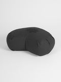 Yoga Studio Yoga Prop Graphite Grey Yoga Studio Crescent Lotus Organic Zafu Buckwheat Cushion