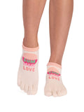 ToeSox Socks ToeSox Low Rise Full Toe (Ultra Fine Knit) Grip Socks