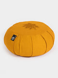 Yoga Studio Yoga Prop Yellow Yoga Studio Round Lotus Organic Zafu Buckwheat Cushion