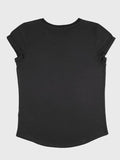 Yoga Studio Womens - Top Yoga Studio Women's Organic Cotton Rolled Sleeve T-Shirt
