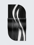 Yoga Studio Yoga Mat Black & White Marble Yoga Studio Wave Grip Mat 4mm