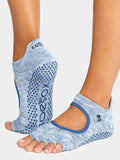 Toesox Womens Socks S / Deep Sea (TS) ToeSox Half Toe Bellarina Women's Yoga Socks