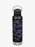 Klean Kanteen Water Bottle Black Camo Klean Kanteen Vacuum Insulated 592ml Classic Bottle With Loop Cap