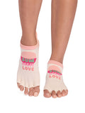 ToeSox Socks ToeSox Low Rise Half Toe (Ultra Fine Knit) Grip Socks