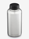 Klean Kanteen Water Bottle Brushed Stainless Klean Kanteen Wide Bottle 64oz (1900ml) With Loop Cap