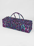 Yoga Studio Yoga Bag Purple Feathers Yoga Studio Designed Yoga Kit Bag - Floral Collection