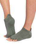 Toesox Womens Socks S / Ivy Field ToeSox Low Rise Half Toe Women's Yoga Socks