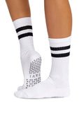 Tavi Socks S / White Tavi Kai Crew Grip Socks