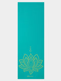 Gaiam Yoga Mat Gaiam Turquoise Premium Reversible Lotus Yoga Mat 6mm