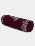 Yoga Studio Organic Buckwheat Elephant Designed Round Bolster
