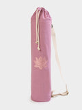 Yoga Studio Yoga Mat Bag Dusty Pink Yoga Studio GOTS Organic Cotton Lotus Yoga Mat Bag