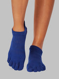 Toesox Womens Socks S / Deep Navy ToeSox Low Rise Full Toe Women's Yoga Socks