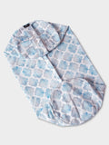 Yoga Studio Bolster Cover Blue Arabesque Yoga Studio EU Spare Replacement Round Bolster Outer Cover