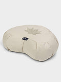 Yoga Studio Yoga Prop Ecru Yoga Studio Crescent Lotus Organic Zafu Buckwheat Cushion