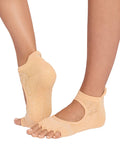 Toesox Socks S / Golden ToeSox Bellarina Tec Half Toe Women's Yoga Socks