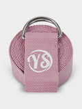 Yoga Studio Yoga Belt Dusty Pink Yoga Studio D-Ring 2.5m Yoga Belt Strap
