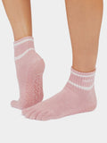 Toesox Socks S / Camelia Heather ToeSox Melody Full Toe Yoga Socks