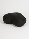 Yoga Studio Yoga Prop Black Yoga Studio Crescent Lotus Organic Zafu Buckwheat Cushion