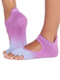 Toesox Womens Socks S / Azalea Ombre ToeSox Bellarina Half Toe Grip Socks