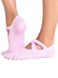 ToeSox Socks S / Rosy Melange ToeSox Ivy Full Toe Grip Socks