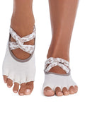 ToeSox Socks S / Leopard Sand ToeSox Ivy Half Toe Grip Socks