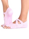ToeSox Socks S / Rosy Melange ToeSox Ivy Half Toe Grip Socks