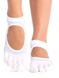ToeSox Socks ToeSox Bellarina Tec Full Toe Grip Socks