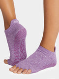Toesox Womens Socks S / Violet Twinkle ToeSox Low Rise Half Toe Women's Yoga Socks