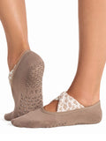 Tavi Socks S / Leopard Sand Tavi Penny Grip Socks