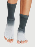 Toesox Socks ToeSox Crew Half Toe Women's Grip Yoga Socks