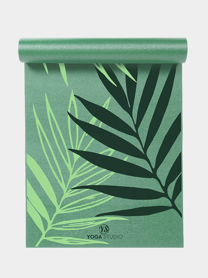 Yoga Studio Yoga Mat Sage Green Mat Paradise Palm Yoga Studio Designed Sticky Yoga Mat 6mm