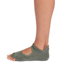 Toesox Womens Socks ToeSox Half Toe Bellarina Women's Yoga Socks