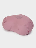 Yoga Studio Yoga Prop Dusty Pink Yoga Studio Crescent Lotus Organic Zafu Buckwheat Cushion