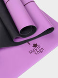 Maple Yoga Yoga Mat Purple Maple Yoga The Grip Alignment Drop Yoga Mat 4mm