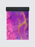 Yoga Studio Yoga Mat Pink Marble Yoga Studio Vegan Suede Microfiber Yoga Mat 4mm