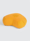 Yoga Studio Yoga Prop Yellow Yoga Studio Crescent Lotus Organic Zafu Buckwheat Cushion