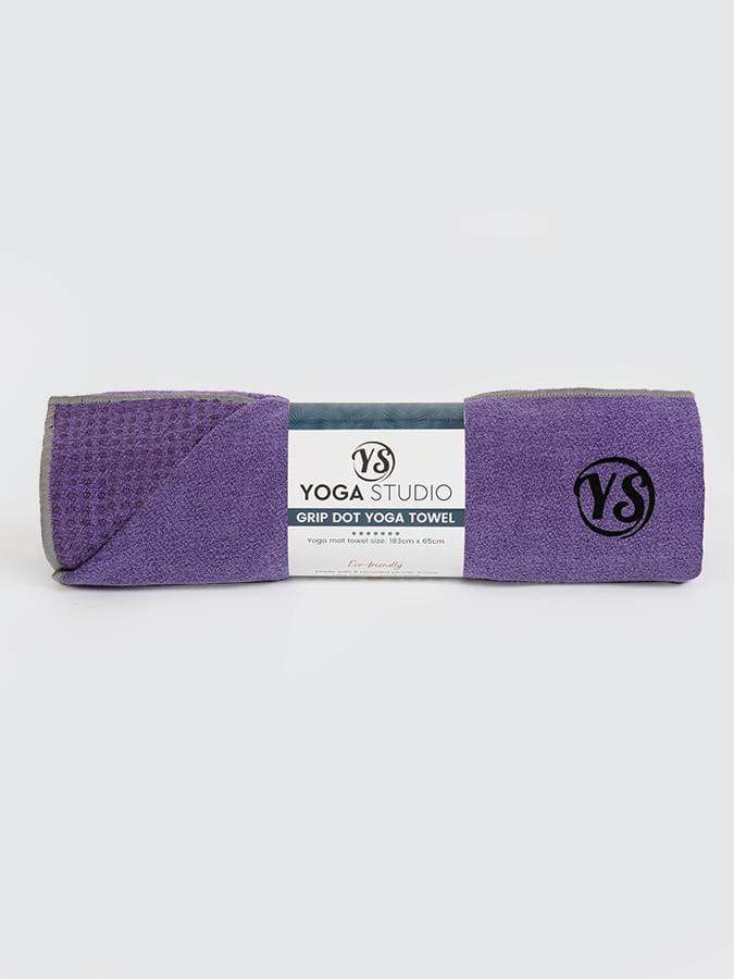 Yoga Studio Yoga Towel Purple Yoga Studio Premium Grip Dot Yoga Mat Towels