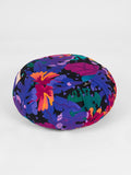 Yoga Studio Round Designed Organic Buckwheat  Cushion - Floral Collection